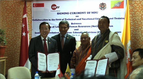 Bhutan And Singapore To Collaborate In Tvet Bbs Bhutan And Singapore Signed A Memorandum Of Understanding Mou On Collaboration In The Field Technical Vocational Education Training Tvet