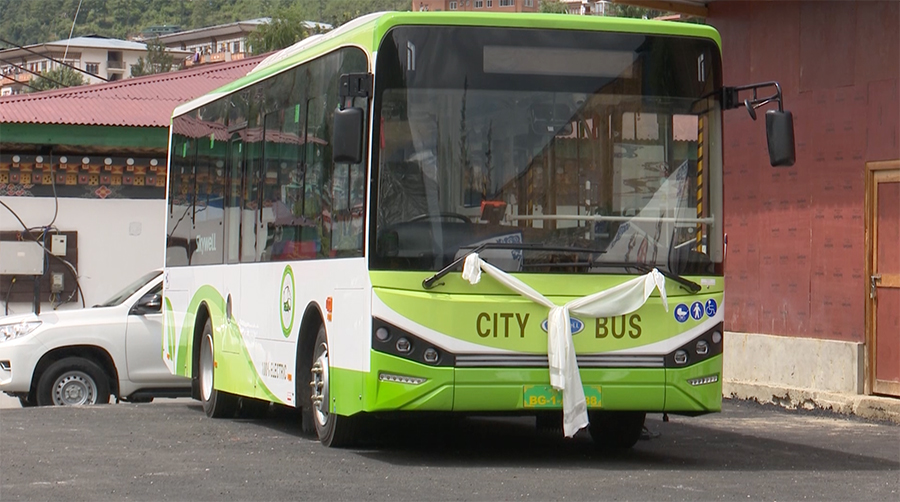 Country's first electric bus inaugurated in Thimphu, services to begin