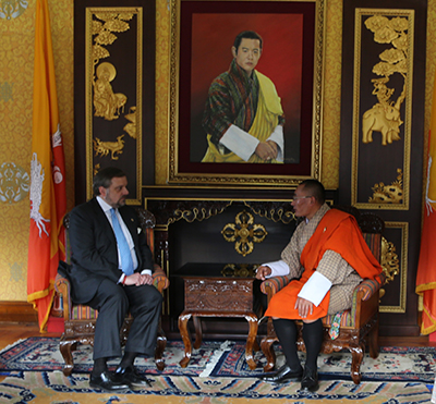 PM+Ambassador of Spain to Bhutan