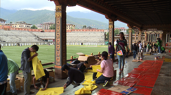 Bhutanese fans working to support national football team