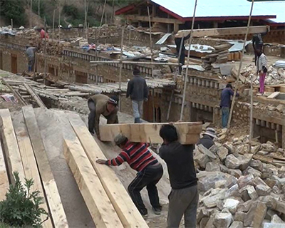 Lhakhang Karpo’s reconstruction uninterrupted despite controversy-