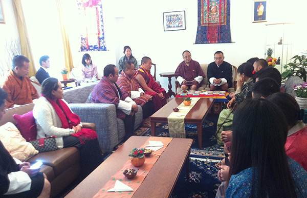Lyonchhen interacting with the Bhutanese living in Europe