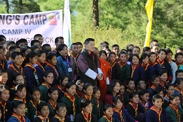 His Majesty grants audience to scouts-