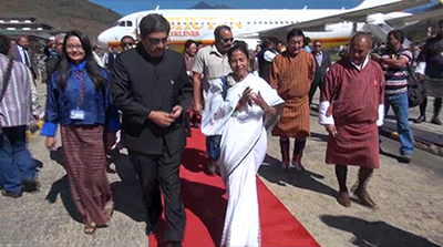 West Bengal’s CM arrives in the country--