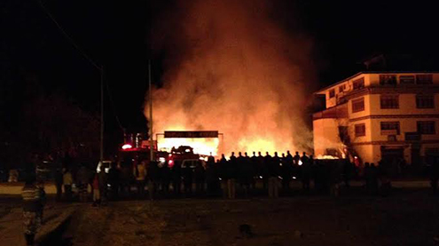 Fire destroys automobile workshop