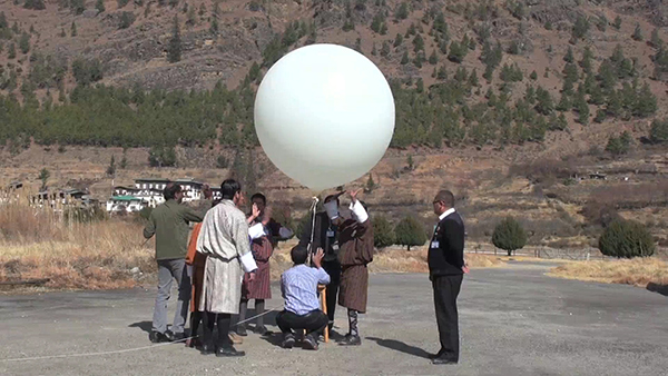 First weather balloon released