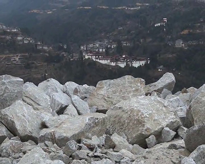 Blasting from road widening could damage Trongsa Dzong, locals fear--