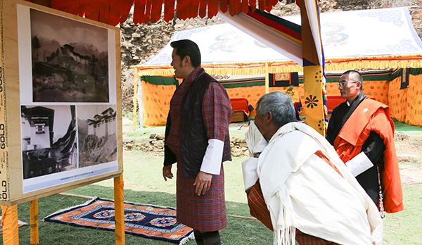 HM visits Drukgyal Dzong site