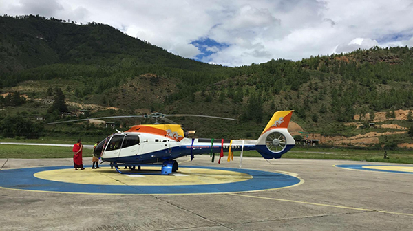 Bhutan’s second chopper lands