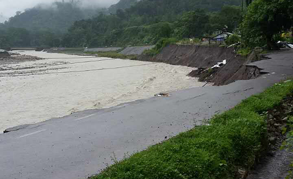 Sarpang flood washes away portion of Tsirang-Sarpang Highway