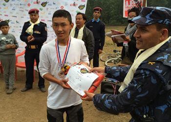 Bhutanese cyclist bags silver medal in Nepal