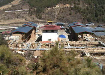 Construction of Lhakhang Karpo progresses