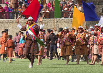 Trongsa Nyagoe wins the strong men competition
