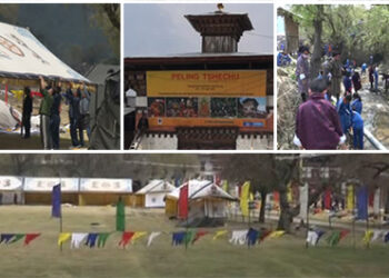 Preparation for Peling Tshechu begins