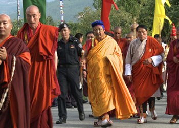 Central Monastic Body arrives in Thimphu