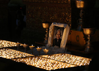 His Majesty offers prayers for late President Kalam