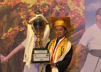 Karma Choki of Samtengang School wins golden youth