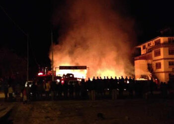 Fire destroys automobile workshop