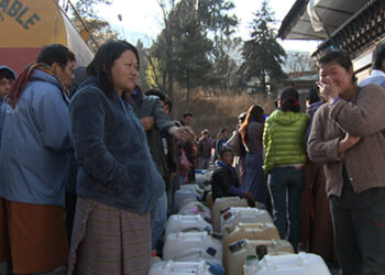 Thimphu residents swarm at BOD for a share of kerosene
