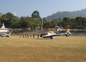 Infant, suffering from severe pneumonia, airlifted