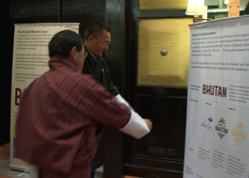 Brand Bhutan’s official colours are Yellow and Maroon