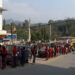 Kanjurs carried round the Samdrup Jongkhar town