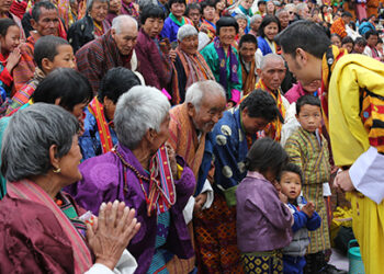 His Majesty graced the last day of Paro Tshechu