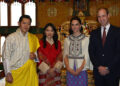 His Majesty The King grants audience to the Duke and Duchess of Cambridge