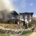 Traditional house catches fire in Paro