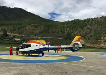 Bhutan’s second chopper lands