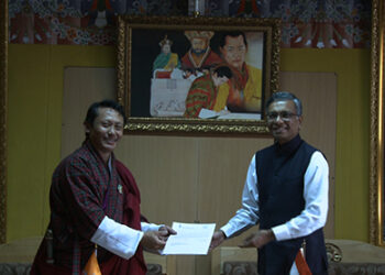 GoI hands over Nu 15 M to RCSC for Nehru-Wangchuck Scholarship