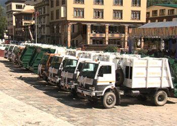 Thimphu Thromde receives 11 garbage trucks