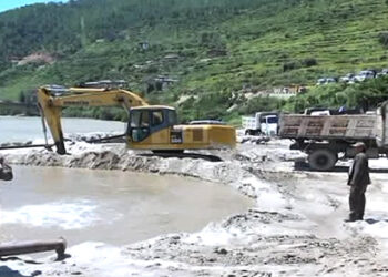 Sand extraction affected