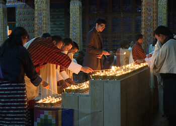 Bhutan lights butter lamps to observe UN Day
