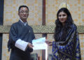 GoI hands over a cheque of Nu 500 M to Bhutan