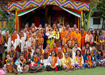 His Majesty The King grants Dassain Tikka