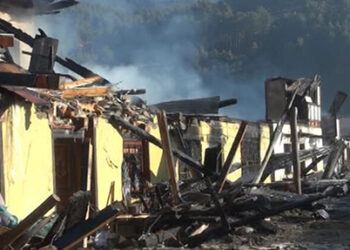 Chamkhar town razed for the fourth time