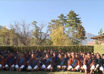 His Majesty The King grants Nu 10M to ex-armed force personnel of Thimphu