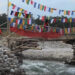 Temporary bridges, a boon to the people living across Mao River