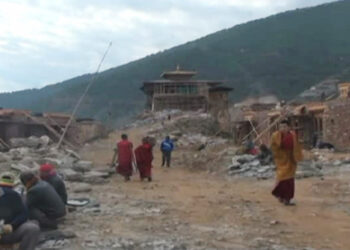 Wangdue Dzong reconstruction in full swing