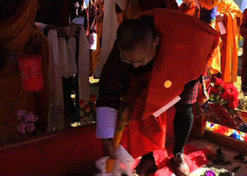 Salang Tendrel for Namgyal Khangzang chorten construction held