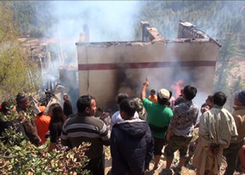 Fire guts Dago Goenpa in Paro