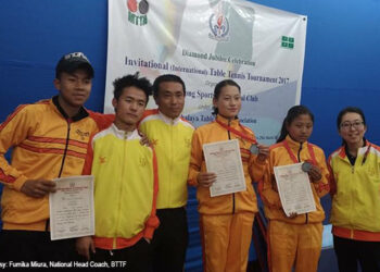 Bhutan bags bronze in International Table Tennis championship