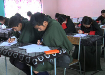 Class IX and X students undergo prelim exam for PISA-D