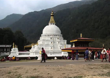 Fewer devotees from Tawang at Chorten Kora
