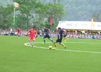 Gyalpoizhing gets an artificial football turf