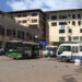 Staff of city bus service clean city bus terminals