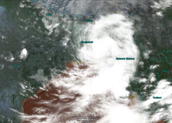 Forecast: moderate to heavy rain in south and east