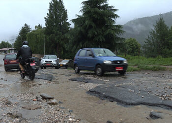 Bad road condition tests patience of Mothithang, Changangkha residents