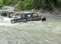 Rain-fed rivers flood road to Lauri and Serthig
